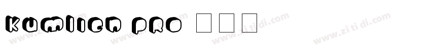 Kumlien Pro字体转换
